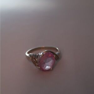 Elegant Pink Gemstone Ring